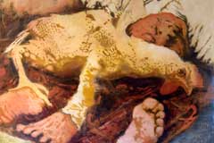 140 x 160 cm - Oil on Plaster on Canvas - Öl auf Putz auf Leinwand