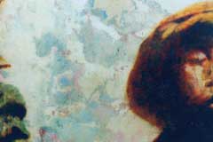 Oil on Plaster on Wall - Öl auf Putz auf Mauer